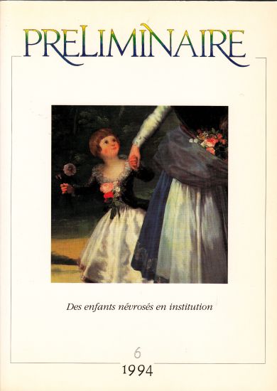 Des enfants névrosés en institution
